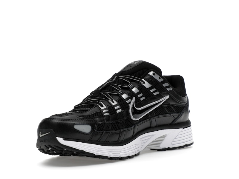 Nike P-6000 Black White Metallic Silver