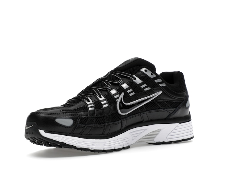 Nike P-6000 Black White Metallic Silver