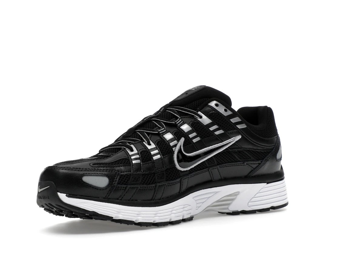 Nike P-6000 Black White Metallic Silver