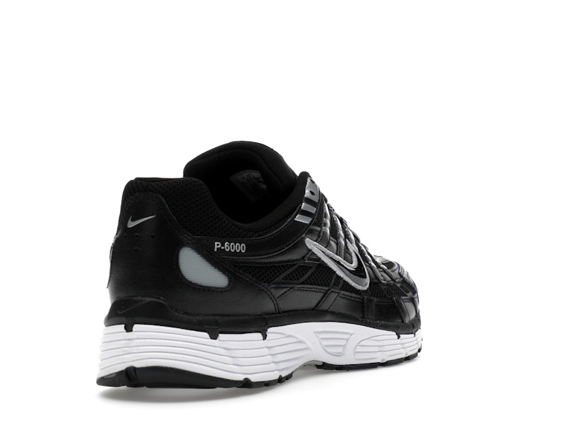 Nike P-6000 Black White Metallic Silver