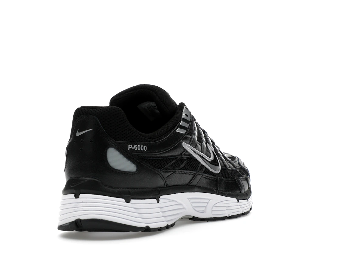 Nike P-6000 Black White Metallic Silver