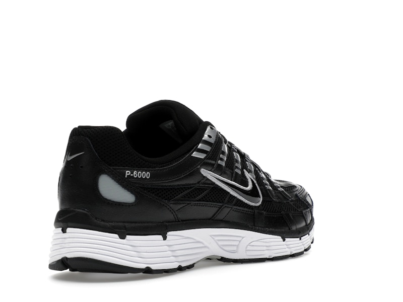 Nike P-6000 Black White Metallic Silver