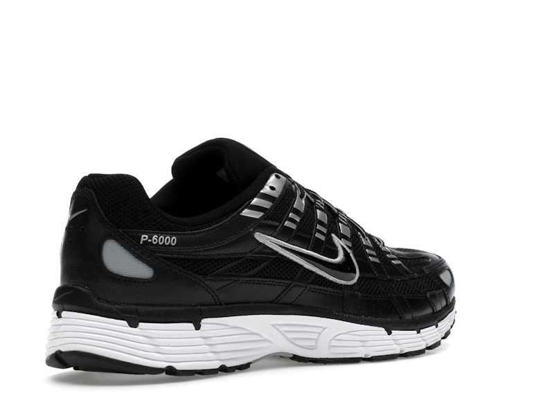 Nike P-6000 Black White Metallic Silver