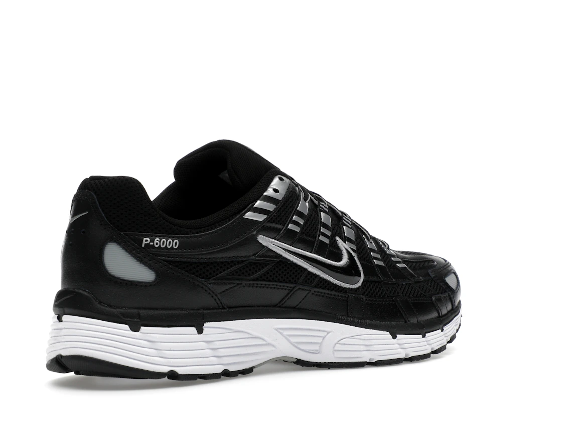 Nike P-6000 Black White Metallic Silver