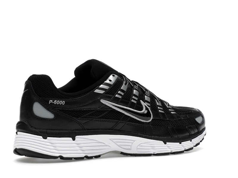 Nike P-6000 Black White Metallic Silver