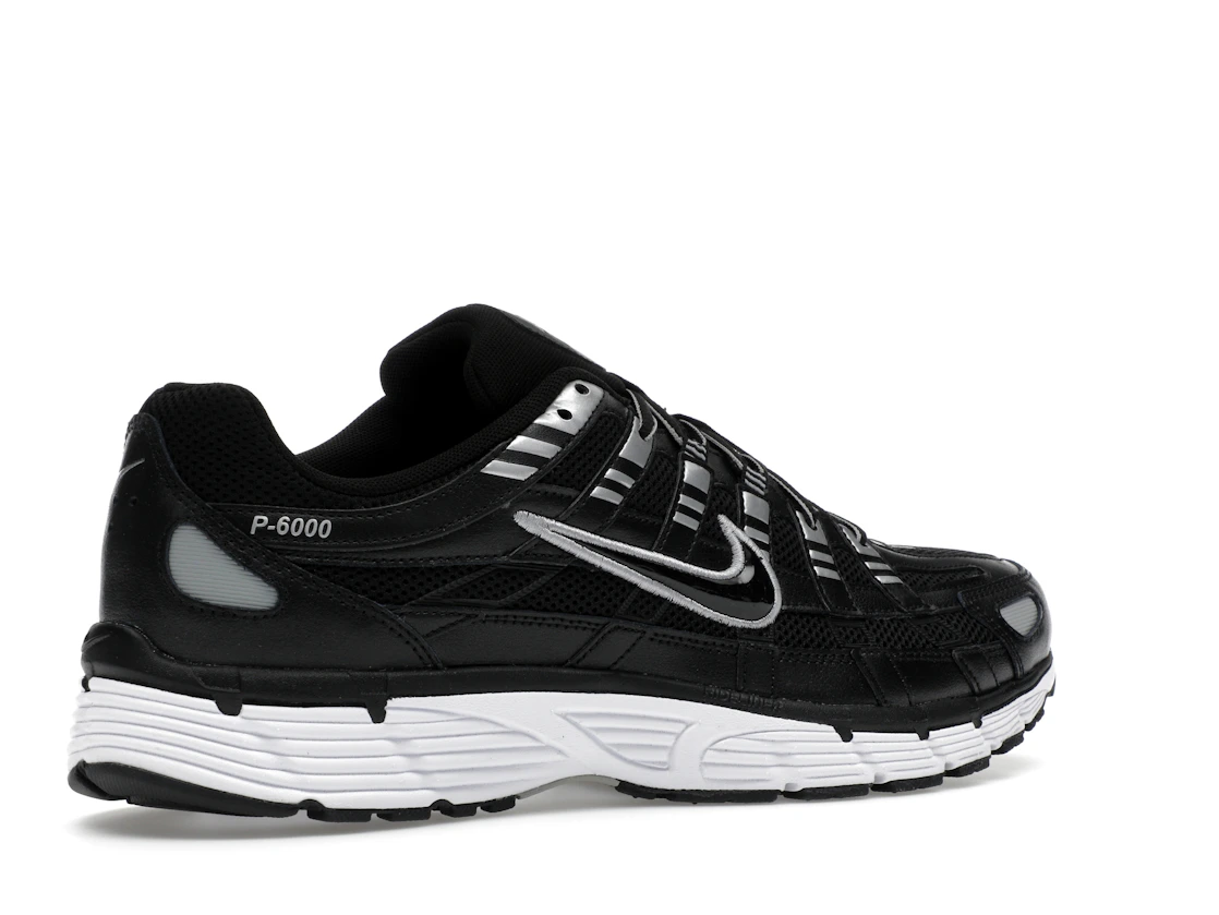 Nike P-6000 Black White Metallic Silver