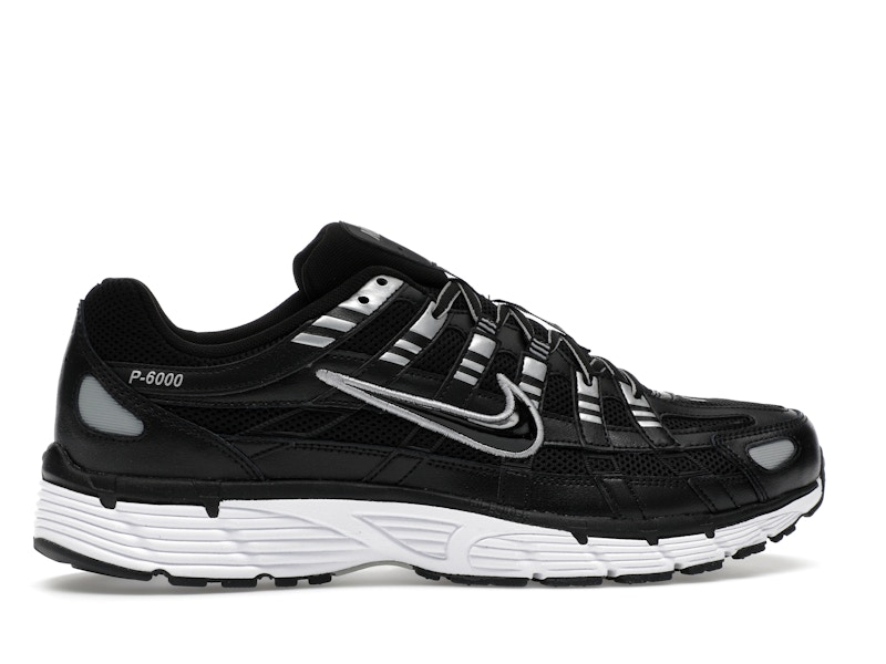 Nike P-6000 Black White Metallic Silver