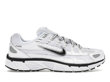 Nike P-6000 White Metallic Silver Black Men's CD6404-107 US