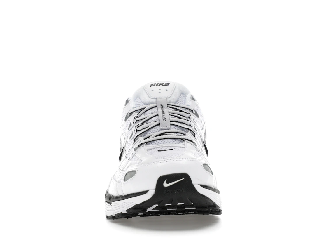 Nike P-6000 White Metallic Silver Black