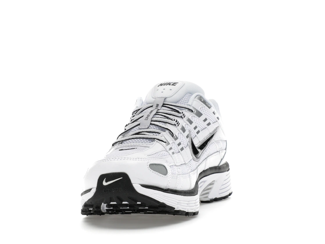 Nike P-6000 White Metallic Silver Black