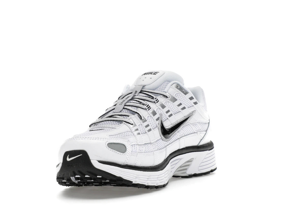 Nike P-6000 White Metallic Silver Black