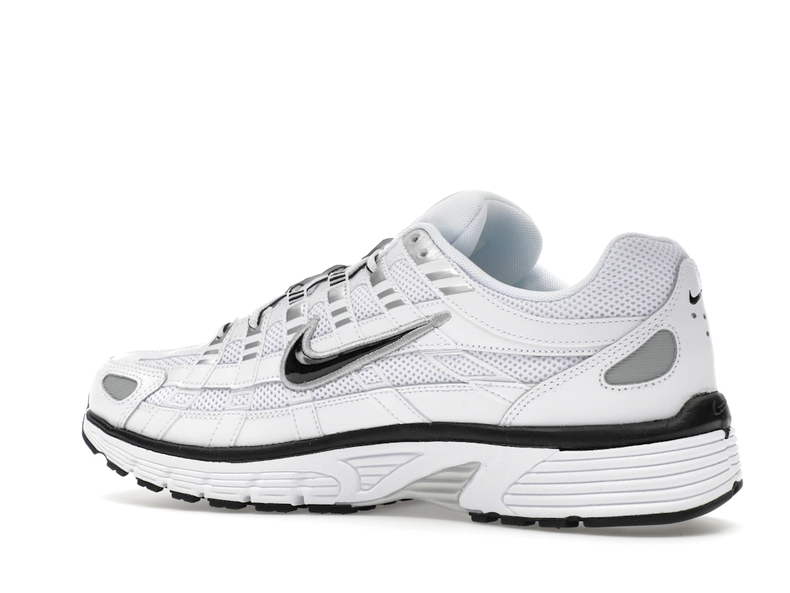 Nike P-6000 White Metallic Silver Black