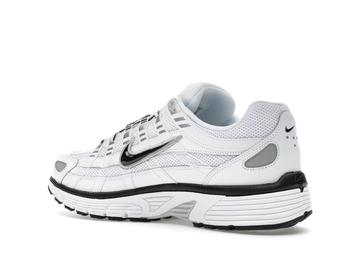 Nike P-6000 White Metallic Silver Black