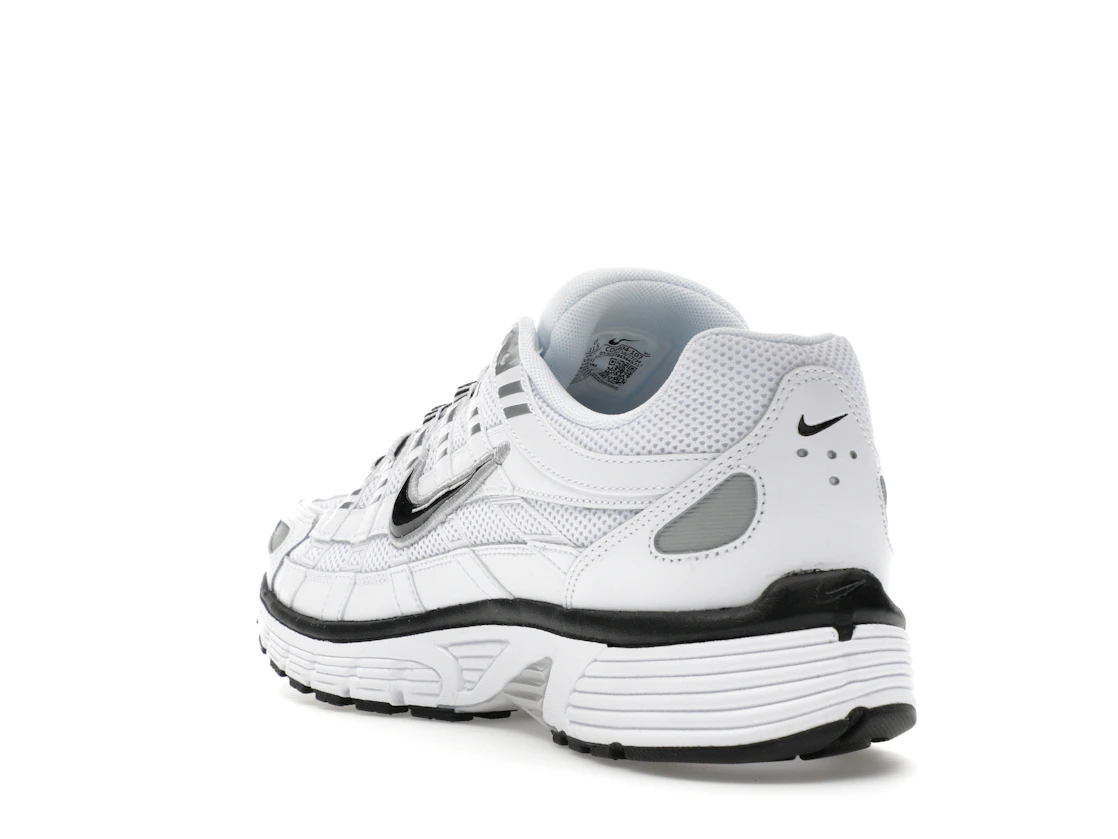 Nike P-6000 White Metallic Silver Black