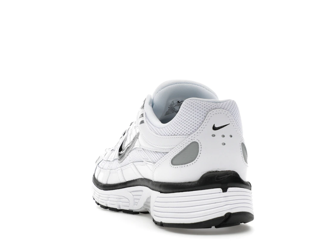 Nike P-6000 White Metallic Silver Black