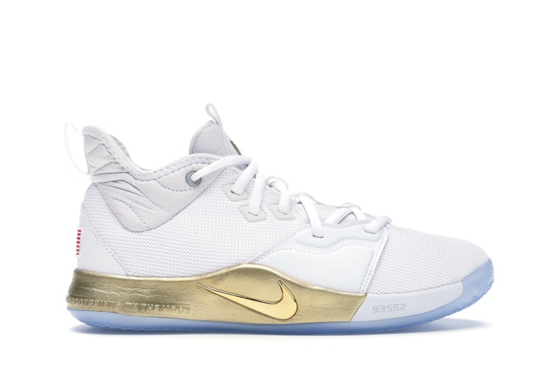 Nike PG 3 NASA White GS Kids CI8973 100 US