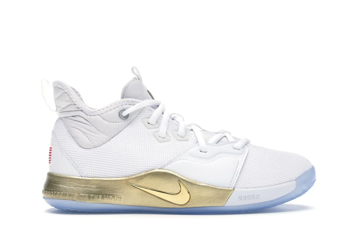 Nike PG 3 NASA White (GS) Kids' - CI8973-100 - US