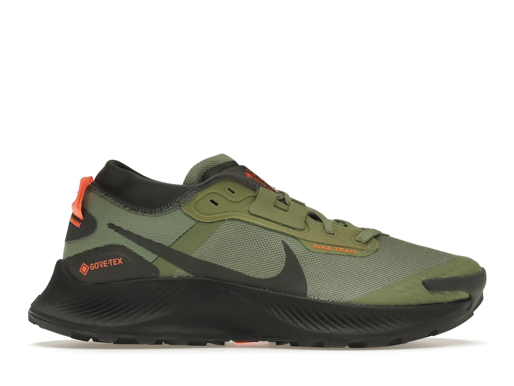Nike Pegasus Trail 3 Gore-Tex Oil Green Iron Grey Total Orange 0