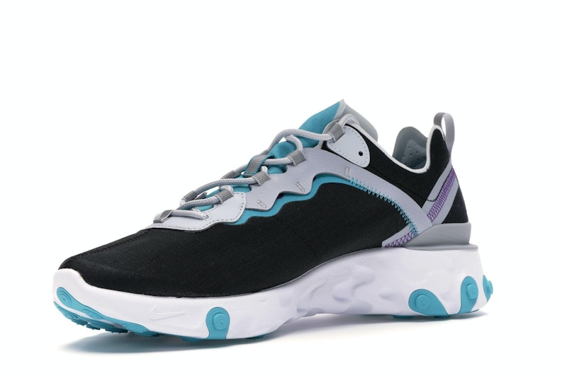 Nike react element 55 black pure platinum teal nebula Clearance