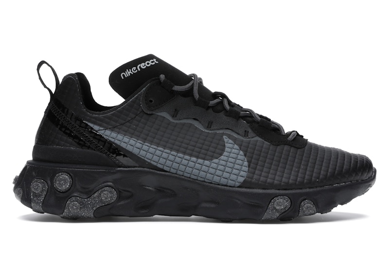 Nike React Element 55 Grid Black Dark Grey Men s CI3835 002 US