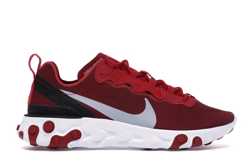 Nike react element 55 red store and white