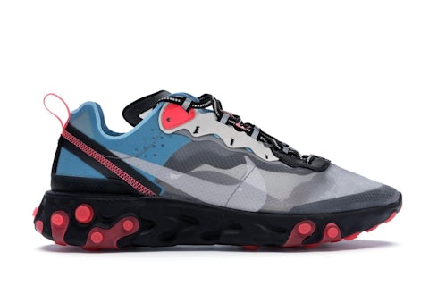 Nike React Element 87 Blue Chill Solar Red Men's AQ1090-006 US