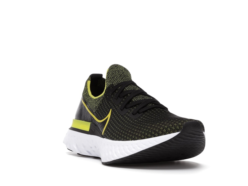 Nike React Infinity Run Flyknit Black Sonic Yellow