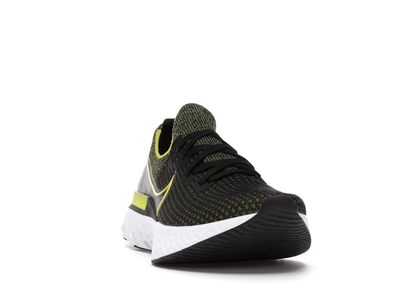 Nike React Infinity Run Flyknit Black Sonic Yellow
