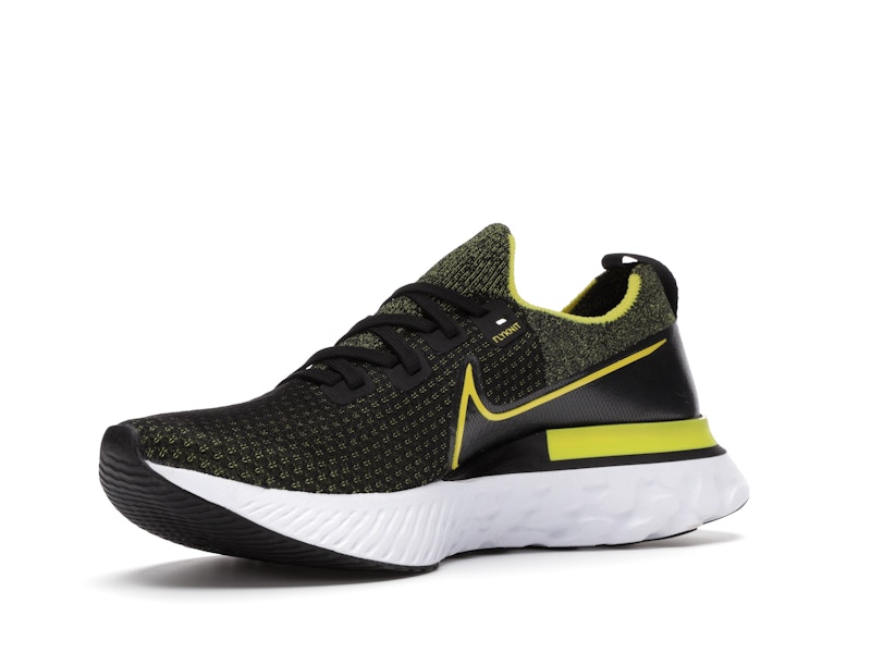 Nike React Infinity Run Flyknit Black Sonic Yellow