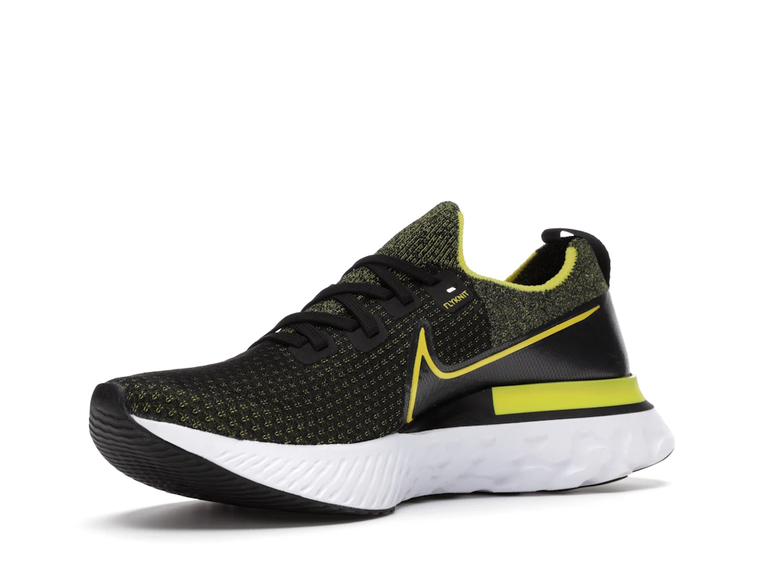 Nike React Infinity Run Flyknit Black Sonic Yellow