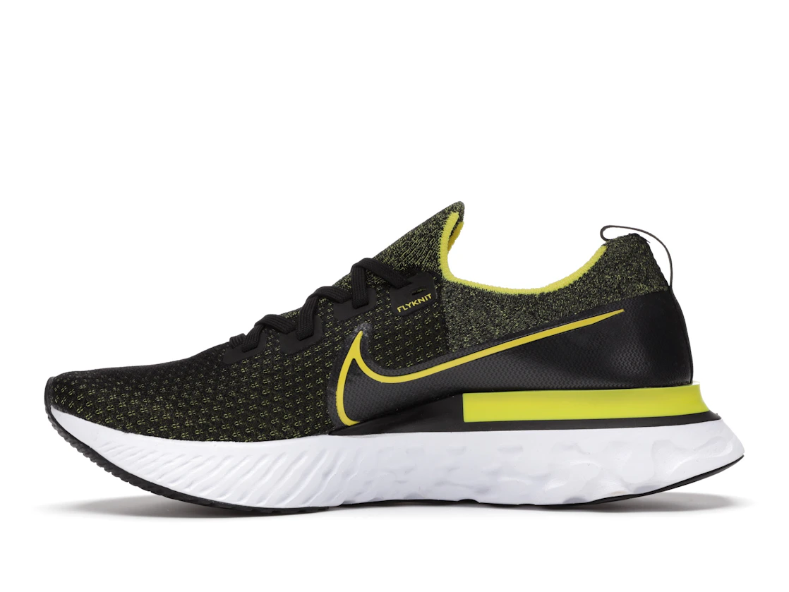 Nike React Infinity Run Flyknit Black Sonic Yellow
