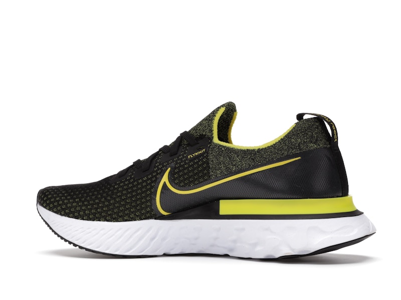 Nike React Infinity Run Flyknit Black Sonic Yellow