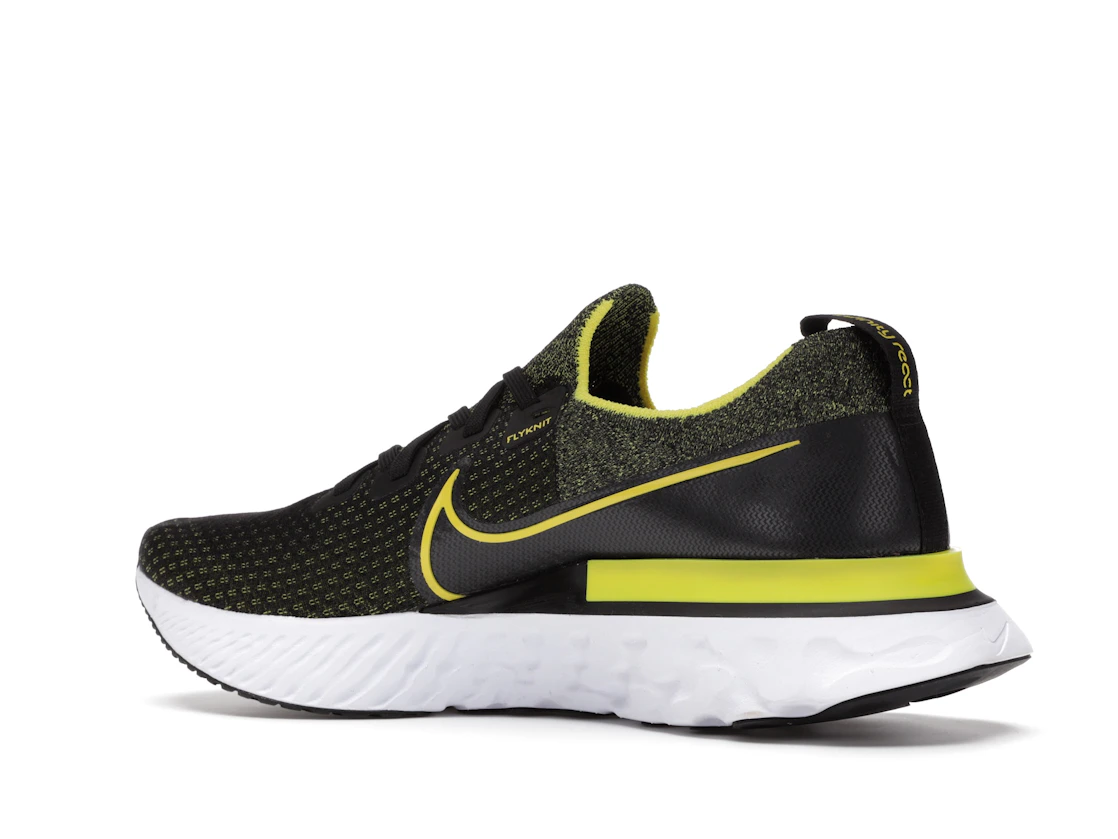 Nike React Infinity Run Flyknit Black Sonic Yellow