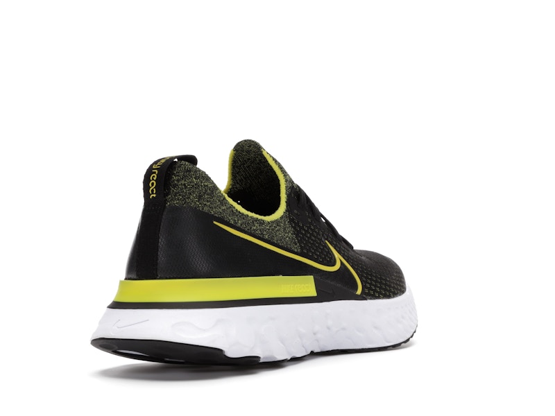 Nike React Infinity Run Flyknit Black Sonic Yellow