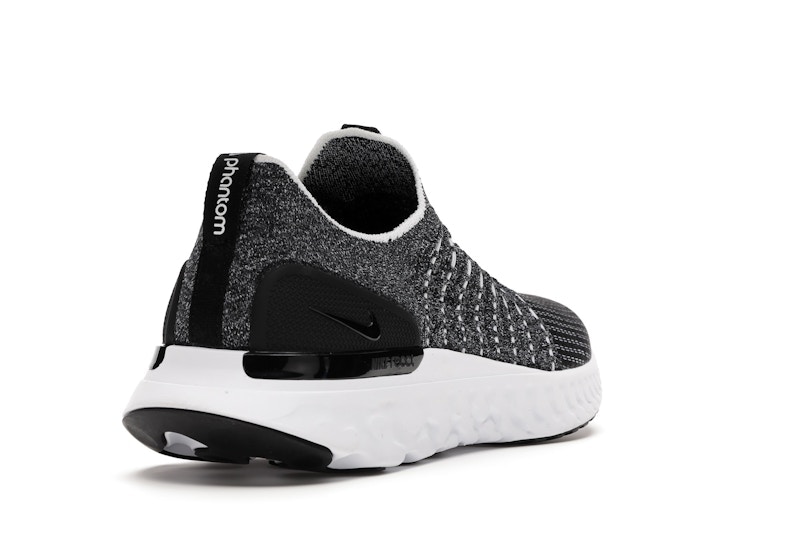 Nike React Phantom Run Flyknit 2 Black White Blend