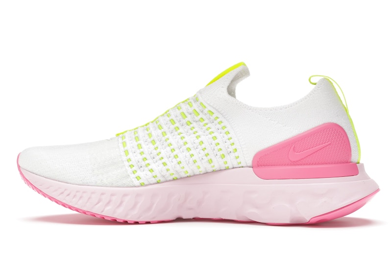 Nike react phantom run flyknit 2 white volt pink glow clearance