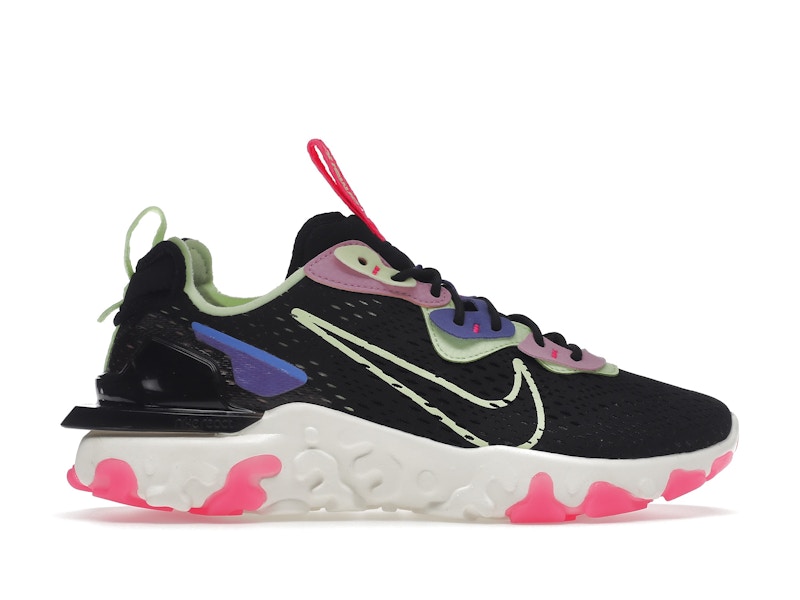 Nike react black cheap and pink