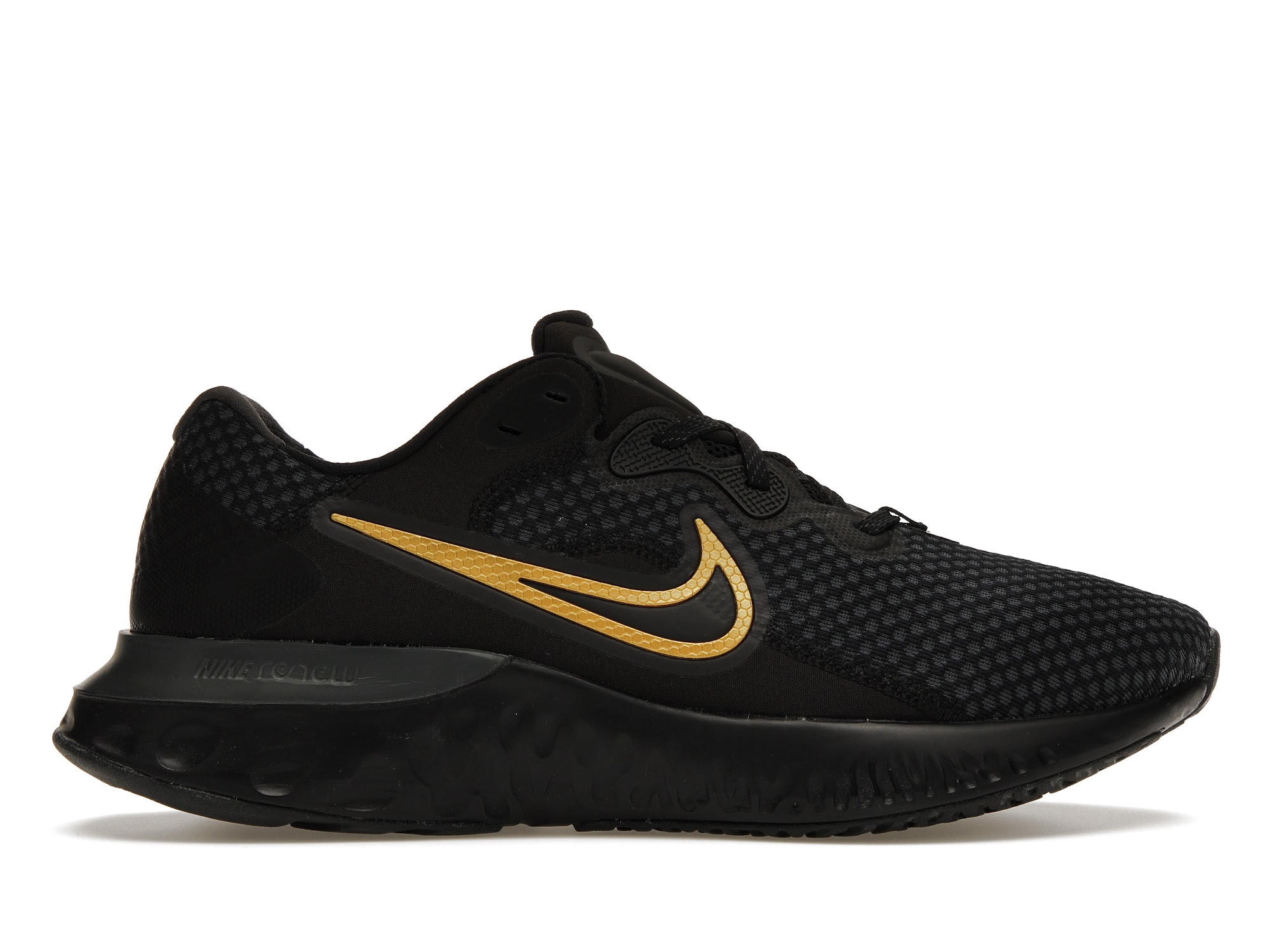 Nike Renew Run 2 Black Metallic Gold