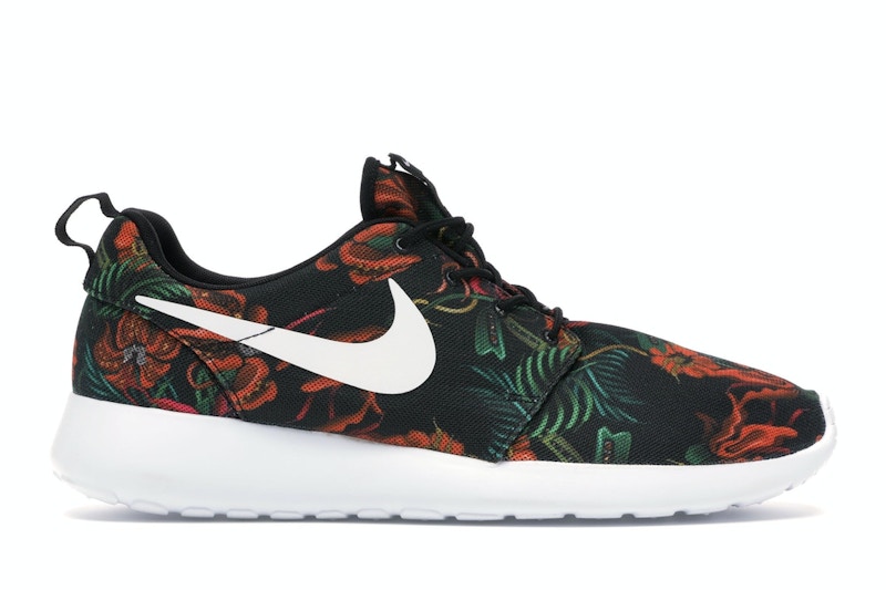 Nike roshe run floral homme orange sales