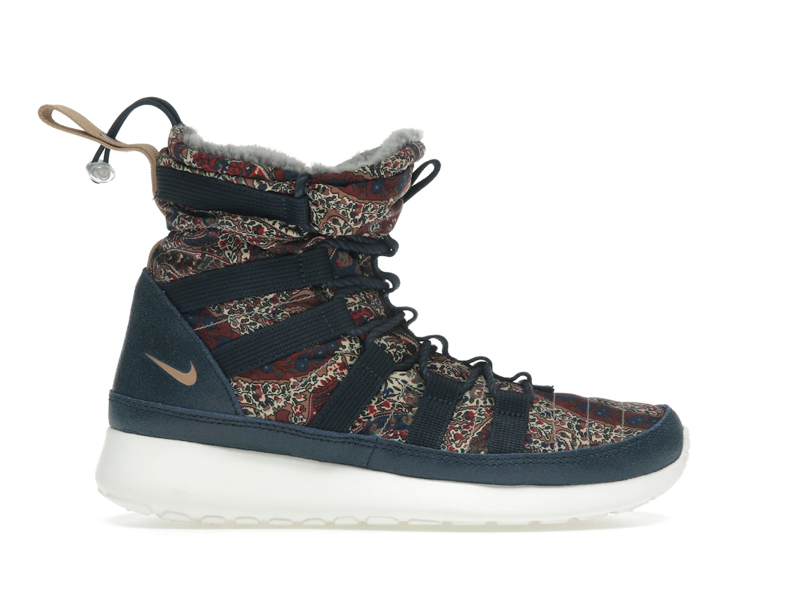 Nike Roshe Run Hi Sneakerboot QS Liberty of London Armory Navy (Women's)