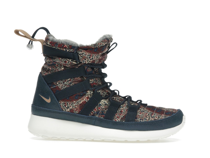 Nike Roshe Run Hi Sneakerboot QS Liberty of London Armory Navy (Women's)