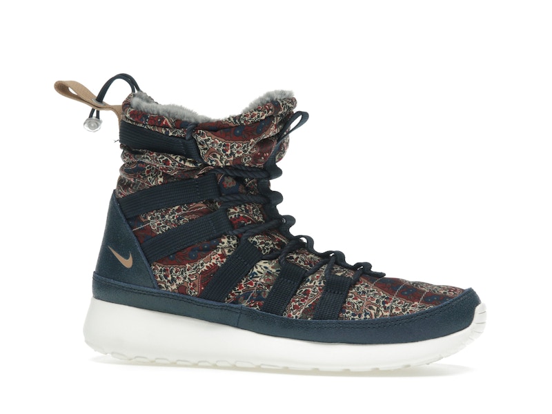 Nike Roshe Run Hi Sneakerboot QS Liberty of London Armory Navy (Women's)