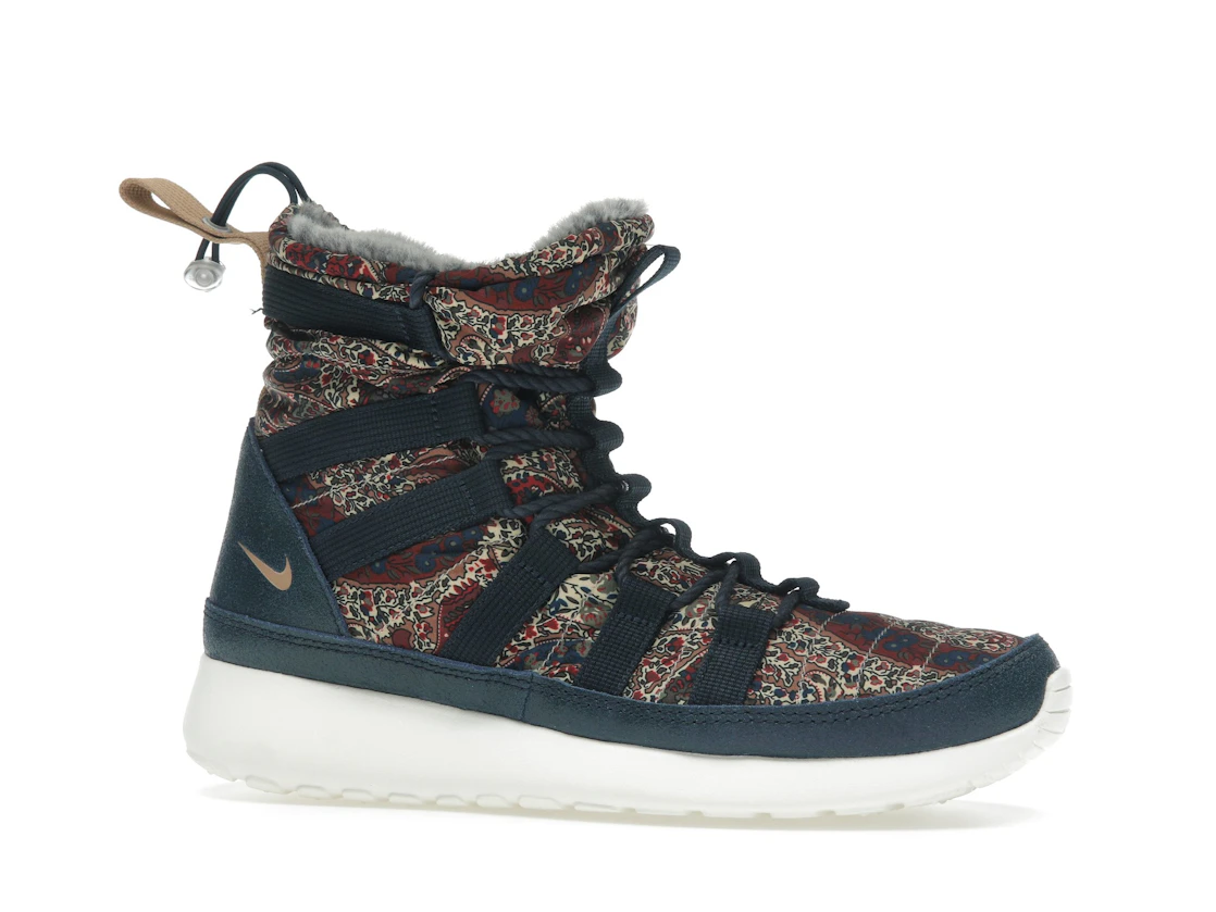 Nike Roshe Run Hi Sneakerboot QS Liberty of London Armory Navy (Women's)