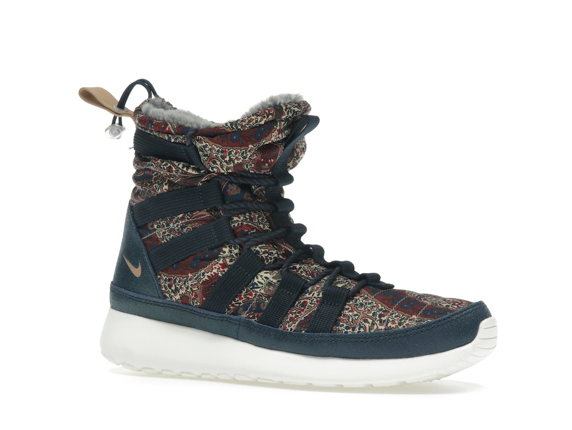 Nike Roshe Run Hi Sneakerboot QS Liberty of London Armory Navy (Women's)