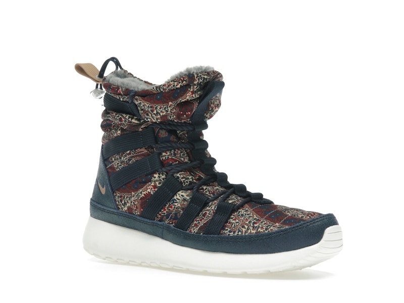 Nike Roshe Run Hi Sneakerboot QS Liberty of London Armory Navy (Women's)