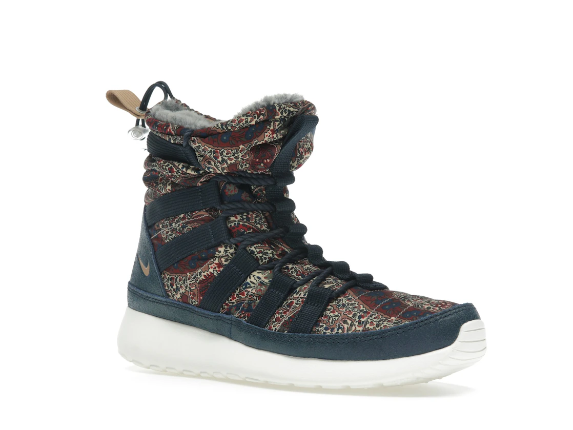 Nike Roshe Run Hi Sneakerboot QS Liberty of London Armory Navy (Women's)