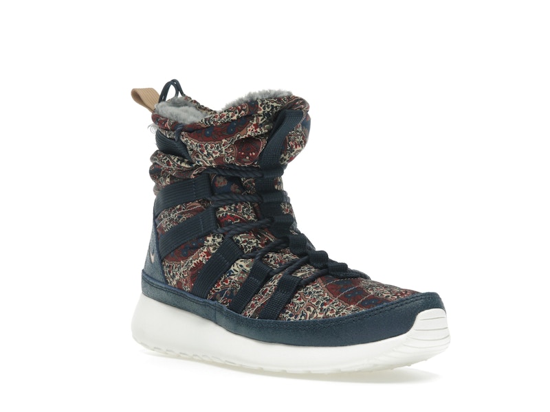 Nike Roshe Run Hi Sneakerboot QS Liberty of London Armory Navy (Women's)