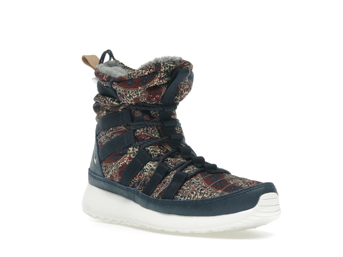 Nike Roshe Run Hi Sneakerboot QS Liberty of London Armory Navy (Women's)