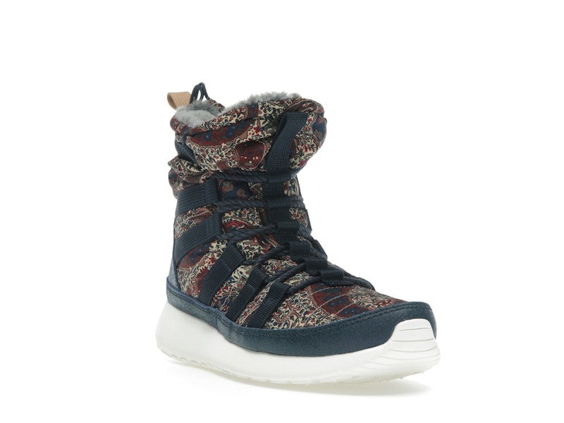 Nike Roshe Run Hi Sneakerboot QS Liberty of London Armory Navy (Women's)