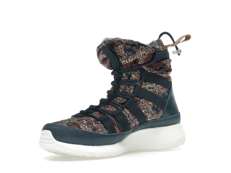 Nike Roshe Run Hi Sneakerboot QS Liberty of London Armory Navy (Women's)